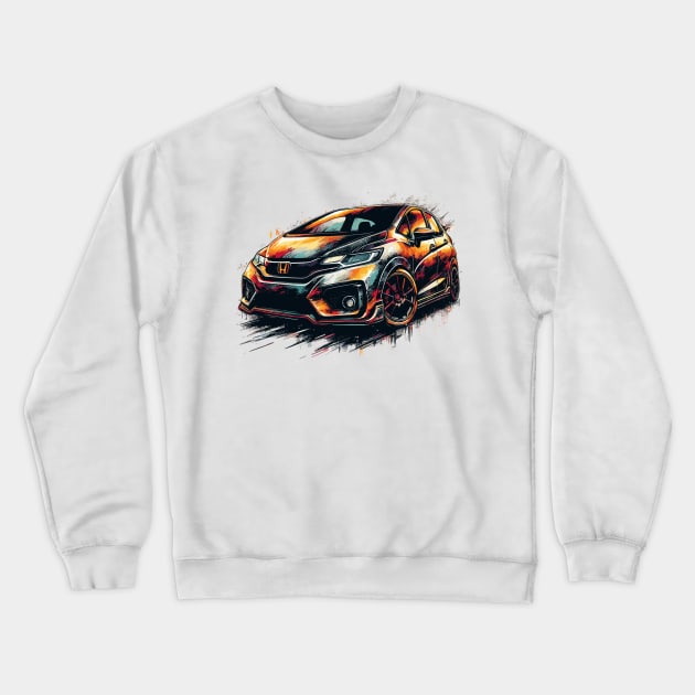 Honda Jazz Crewneck Sweatshirt by Vehicles-Art